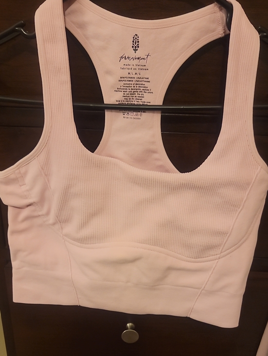 FP Movement by Free People Tops - NWOT FP Movement by Free People Bright Pink Ribbed Racerback Sports Bra Size M/L
